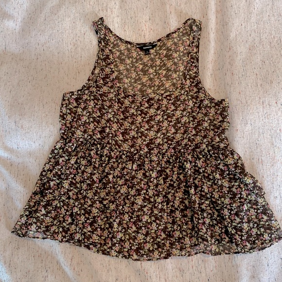 Floral chiffon top - Picture 1 of 3